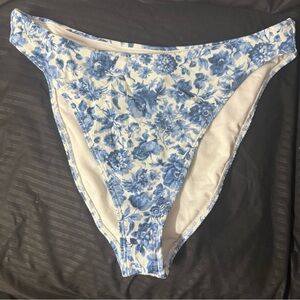 Abercrombie & Fitch Blue Floral Bikini Bottom